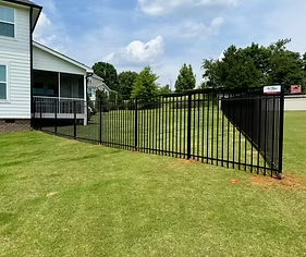Residential fence installation project