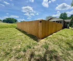 Vinyl fence installation project