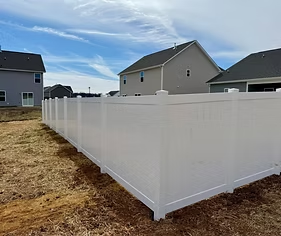 Commercial fence installation project